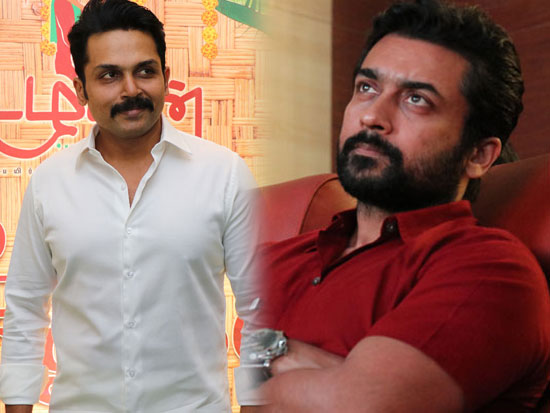Suriya And Karthi At ET Promotions
